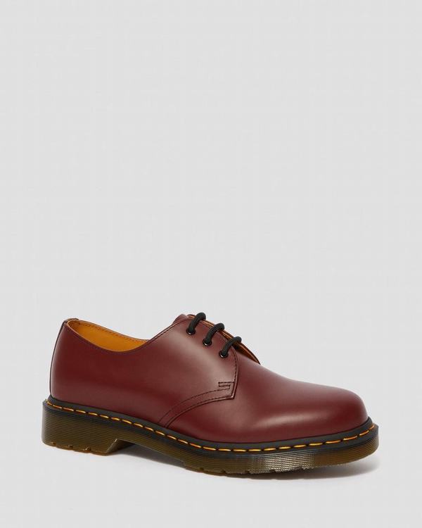 Dr Martens Dámské Polobotky 1461 Smooth Červené, CZ-796543